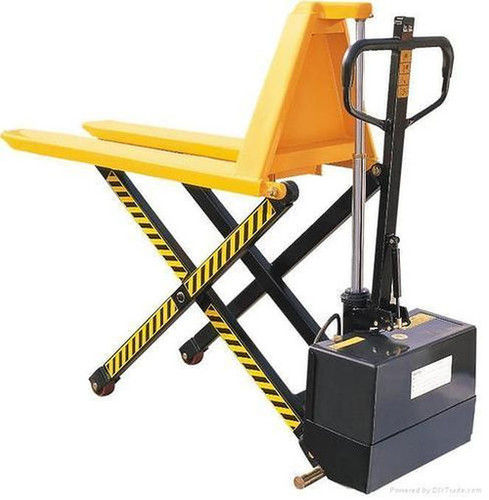 Longer Functional Life Free From Defects Yellow And Black High Lift Electric Pallet Truck