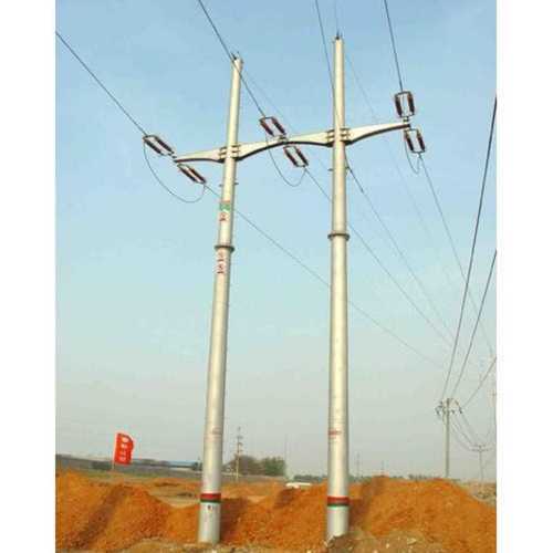 Rust Proof Powder Coated Electric Pole For Roads, Highways, Campuses, Etc. Application: Industries