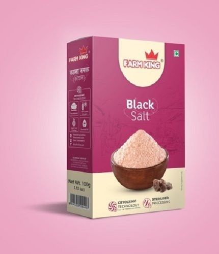 100% Natural 100Gm Farm King Black Salt Shelf Life: 9 Months