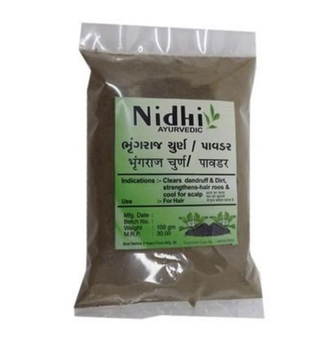 100% Pure And Natural Dried Ayurvedic Bhringraj Powder, Pack 100gm For Personal Use