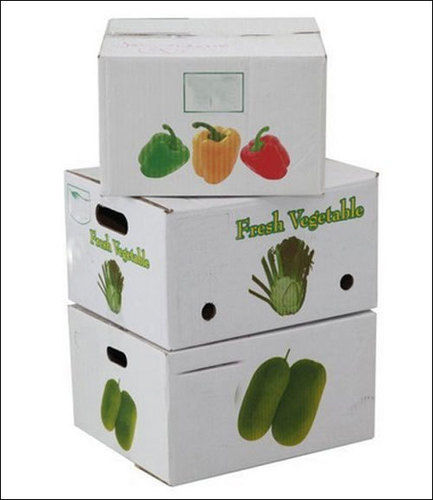 Paper 5 Ply Printed Corrugated Boxes For Fruits And Vegetable