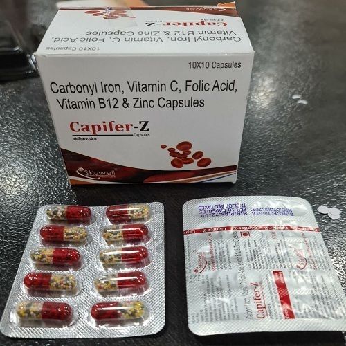 Carbonyl Iron Vitamin C Folic Acid Vitamin B12 Zinc Capsules