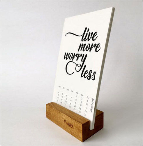 Digital Printing Table Top Calendar For Office, Home, Promotion Cover Material: Paper