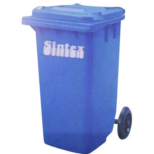 Gbrw 24-04 Blue Plastic Sintex Wheeled Dustbin With 240 Litre Loading Capacity Application: Home