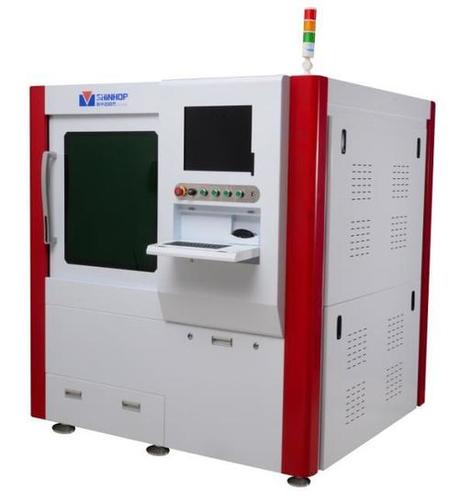 White Heavy Duty Precision Laser Cutting Machine For Al Bus Bar, Copper Bus Bar, Nickle Strip