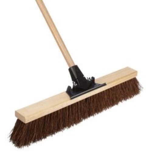 Plastic Long Handle Type Light Weight Push Broom For Floor Cleaning Application: Home