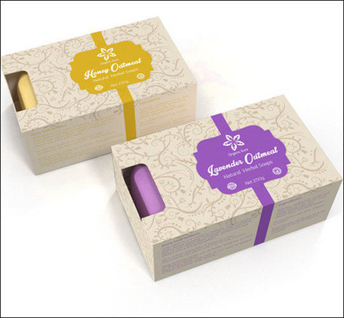 Rectangular Printed Packaging Box For Soap, Gloss Coated, Matte Varnished, Pvc Laminated, Spot Uv, Embossing Finish