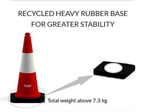 Red Pvc Traffic Cones For Road Safety, 470*1000 mm Size, 7.3kg Weight