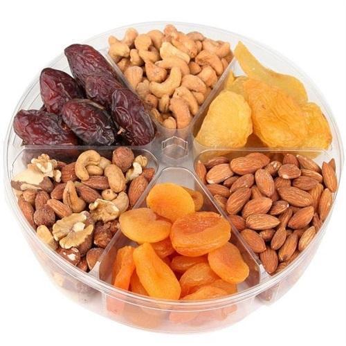 Six Compartment Transparent Dry Fruit Box