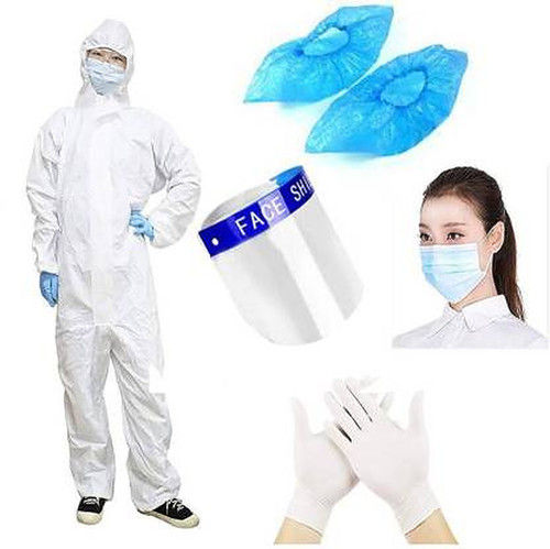 Skin Friendly Comfortable Tear Resistance Easy To Wear Disposable Unisex Ppe Kit