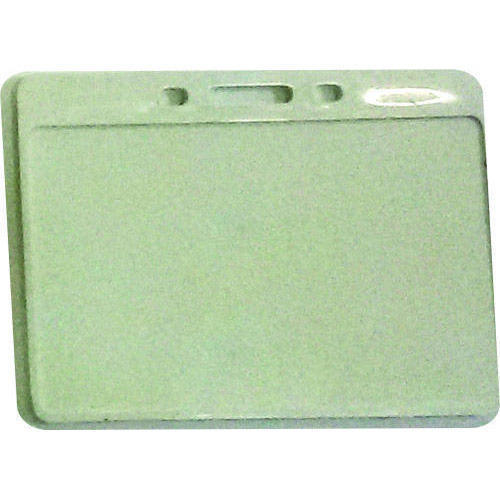 Good Quality 54X86 Mm Custom Shape Grey Plastic Id Card Holders For Office Use