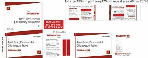 Aceclofenac Paracetamol And Chlorzoxazone Tablets