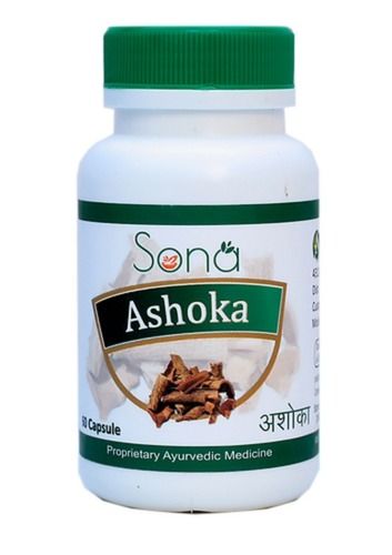 Ayurvedic Ashoka (Saraca Asoca) Capsules For Leucorrhoea And Menstruation Cool & Dry Place