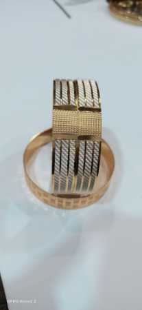 Best Price 12mm Two Tone Cnc Designer Party Wear Immitation Bangles