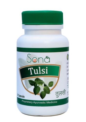 Herbal Immunity Booster Tulsi (Ocimum Tenuiflorum) Capsules For Viral Fever, Cold