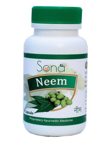 Herbal Neem (Azadirachta Indica) Capsules For Dental, Skin And Stomach Ulcer