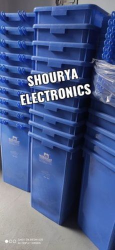 Open Top Blue Rectangular Non Breakable And Good Strength Pvc Plastic Dustbins Application: Home