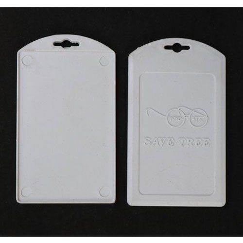 Good Quality Pp, Hip, Abs, Crystal White Color Single Side Card Holder Aa Id Card Holder