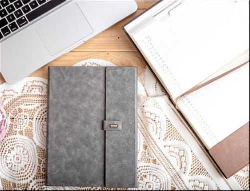 Pu Leather Office Executive Yearly Diary For Office, Lock Diary, Good Smoothness Spiral Binding