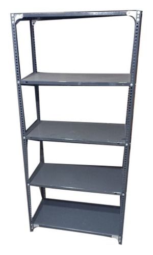 Double Sided 7.5 Feet Grey Powder Coated Mild Steel Rack, 50Kg Load Per Layer