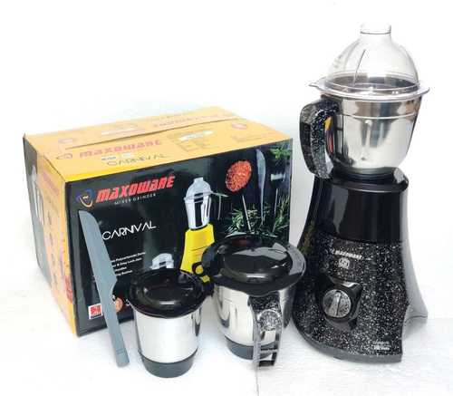 Black And Silver Color Electric Grade Mixer Grinder For Homes And Commercial Uses No. Of Jar: 1