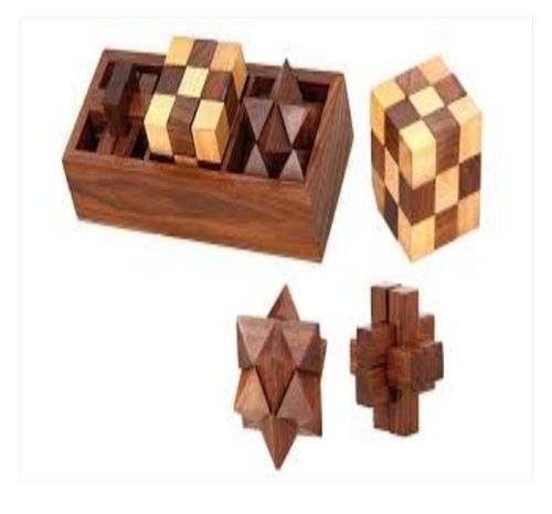 Wooden. 3-in-one Wooden. 3d Puzzle Games Set. 6-in-one Wooden Puzzle.3d  Puzzles. at best price in Roorkee