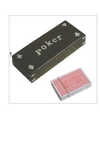 Eco Friendly Rectangular Shape Polished Finished Black Wooden Card Boxes