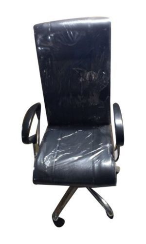 Plastic High Back 20 Inch Black Seat Leather Office Revolving Executive Chair