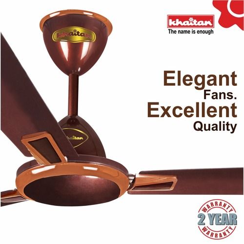 Khaitan MAGMA PREMIER 1200 mm, 3 Blades Ceiling Fan, 380 RPM ( Metallic Euro Copper, Metallic Dark Brown, Metallic Sunshine Gold, Metallic Sparkle White)