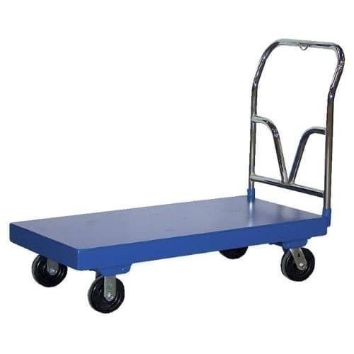 Mild Steel Platform Trolley 500 Kg Capacity - Color: Blue