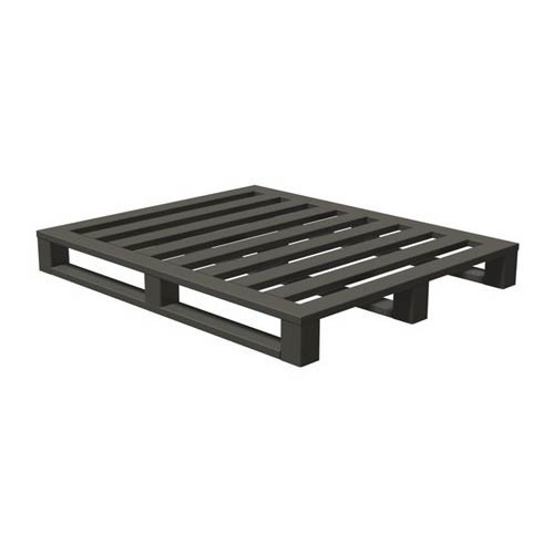 Mild Steel Square Pallet 1000Kg Capacity - Color: Black