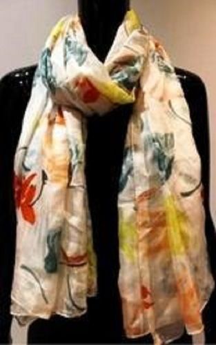 Machine Made Multi Colors Skin Friendly Soft And Highly Comfortable Ladies Printed Silk Casual Scarves