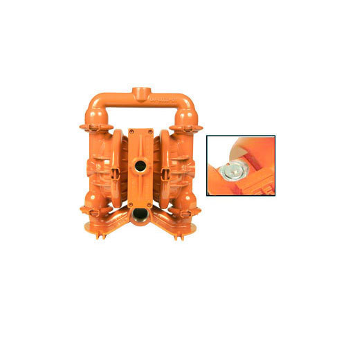Pneumatic Diaphragm Pump - Alloy C, 429 mm Height, 368 mm Width, Orange/Black/Silver | High Work Capacity, Longer Functional Life, Simple Installation