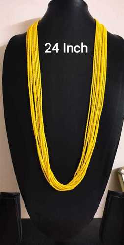 Ridhi Sidhi Nepali Traditional Yellow Crystal Chain For Party An Wedding Wear Gender: Women