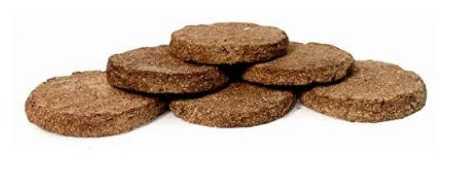 100% Pure Traditional Cow Dung Cake/kande/upla/thepali For Or Hawan, Pooja