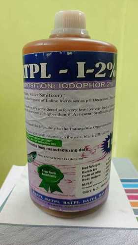 Sky Batpl I 2 % Iodophor Liquid Botte 1 Liter For Fish Pond Water Disinfectant