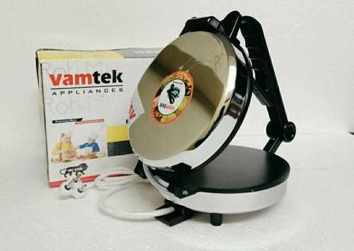 Black And Silver Color Electric Roti Maker Machine With Low Power Consumption Size: Various Sizes Are Available