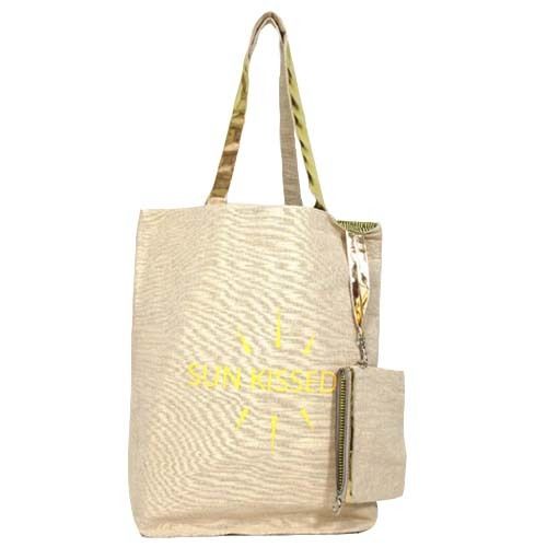 Designer And Fashionable Hand Bags (Tan Color) For Personal Use With Zipper Closing