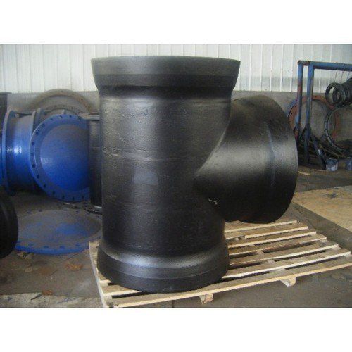 Black Ductile Iron All Socket Tee Equal (Di A/S Tee) For Pipe Fittings With Diameter 80-1000Mm