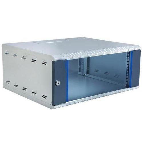 Galvanized Sheet 4 U Wall Mount Networking Rack with Standard Depth and Width