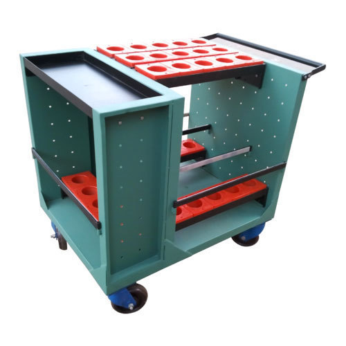 Heavy Duty Tool Trolley 50 Kg Capacity - Color: Green