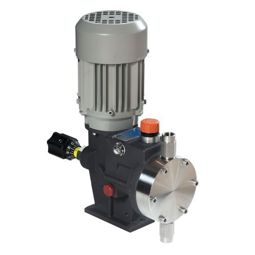 Industrial Dosing Pump - Metal Structure, Green/Black/Grey Color | Low Maintenance, Shock Proof, Less Power Consumption