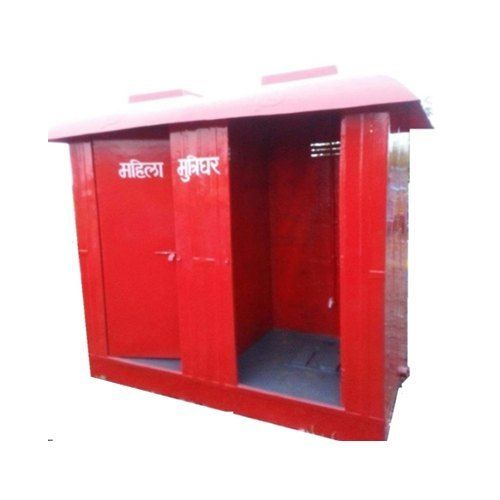  मॉड्यूलर बिल्ट रेड पोर्टेबल 4 से 5 Mm Frp डबल यूरिनल कम टॉयलेट 