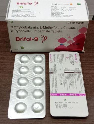 Niacinamide Brifol Methylfolate Calcium And Pyridoxal-5 Phosphate 10X10 Tablets  Generic Drugs