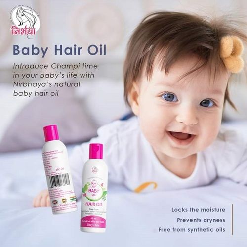Nirbhaya Natural And Herbal Baby Hair Oil 50ml For Kids Hair Growth
