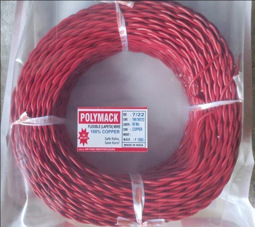 Polyvinyl Chloride Insulated Flexible Wire Flexible Twin Twisted Wire