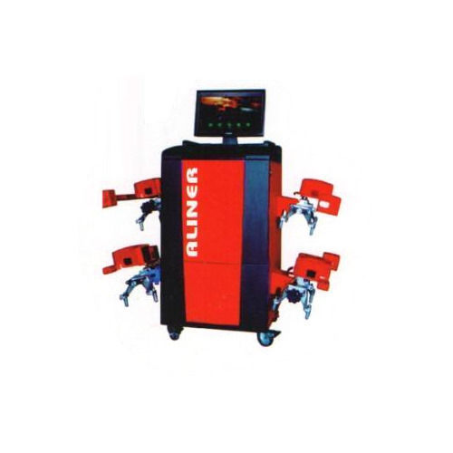 Radio Technology Red And Black Semi Automatic Wheel Alignment Machine