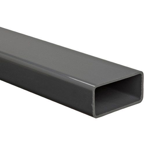 Black Rectangular Shape Mild Steel Pipe With 1 Inch Size And 3-6Meter Pipe Length