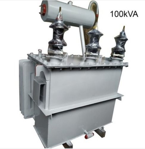 Three Phase 100Kva Oil Cooled Power Transformer, Voltage Ratio 11 Kv With 3 Years Warranty Efficiency: 92%