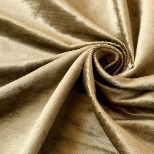 Fast Colors 325 Gsm Brown Bright Shine Skin Friendly Soft And Silky Plain Viscose Velvet Dress Fabric